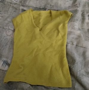 Yellow crop top sweater